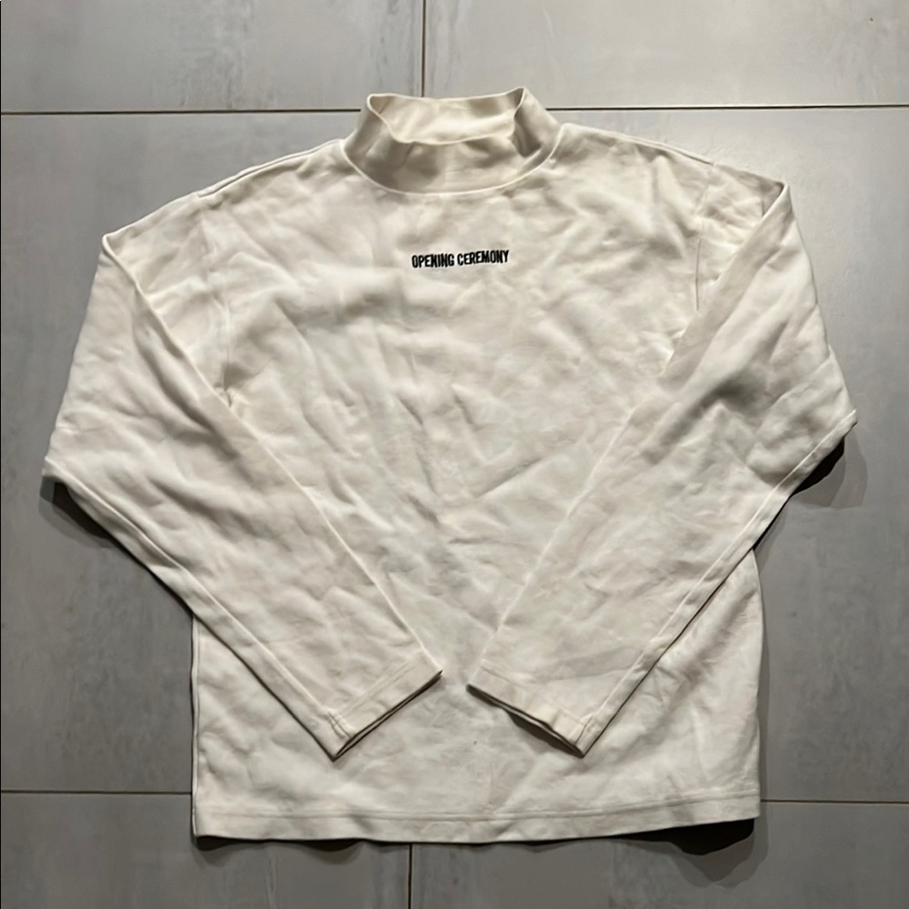 Opening Ceremony White Turtleneck Long Sleeve